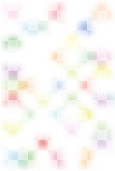 Colorful checkered pattern of blurring