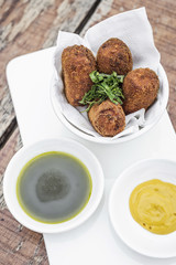 spanish portuguese beef pork fried croquette croquetes snack foo