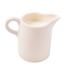 Milk in a white jug