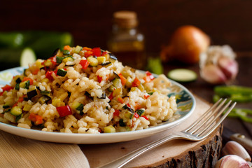 Risotto with vegetables