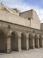 Courtyard of Church in Peru