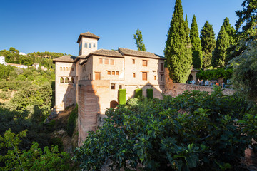 Fototapeta na wymiar Palacio de Generalife, Granada, Andalusia province, Spain.