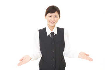 笑顔のビジネスウーマン