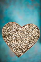 Love for medical marijuana concept