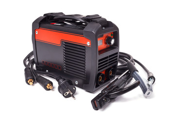 Welding equipment isolated on white background