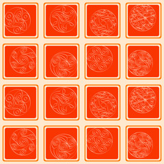 Seamless pattern with irish geometric ornament for your design