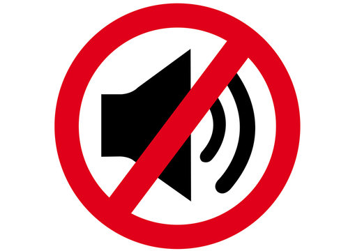 Schild Lautst&auml;rke verboten