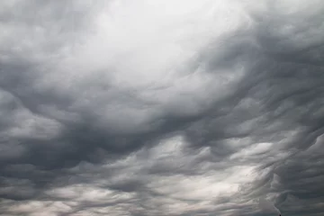 Tableaux ronds sur aluminium brossé Ciel Dark clouds background