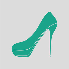 High heel shoe icon
