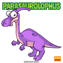 Obraz premium Parasaurolophus cartoon characte