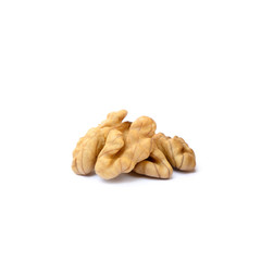 Walnuts isolated with white background