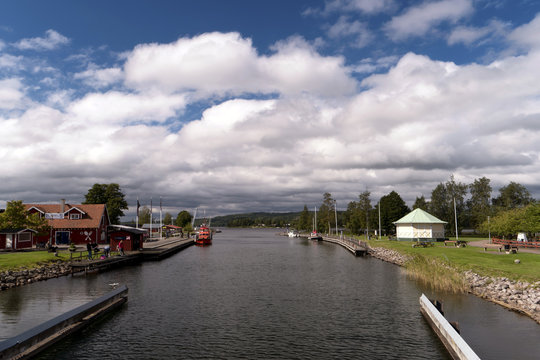 Göta Kanal bei Karlsborg in Schweden