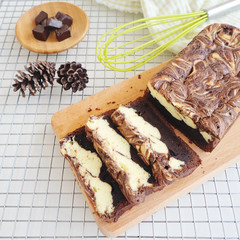 Home made chocolate sponge cake, fresh from the oven