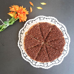 Home made Chocolate sprinkles cake