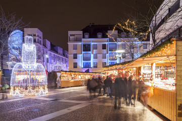 Fototapeta premium Montbéliard marché de Noël