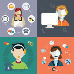 Vector collection of flat and colorful business, marketing and finance concepts. Design elements for web and mobile applications