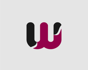 Letter W logo icon design template elements
