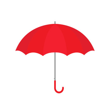 Red umbrella vector