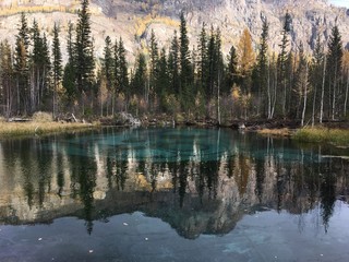 озеро в горах Алтая