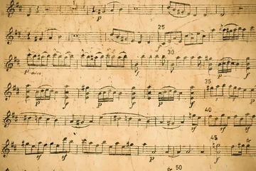 Fotobehang Musical score © GieZetStudio