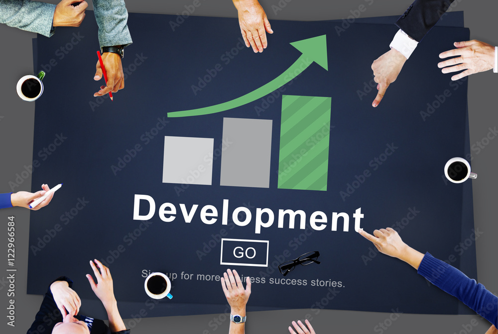 Sticker development management business solution website concept - Stickers