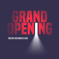 Grand opening vector illustration, background