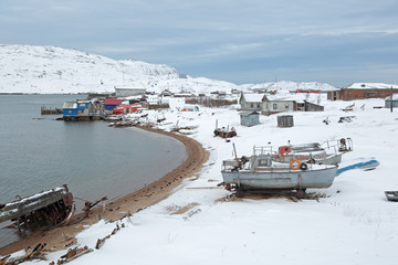 The fishing village of  Teriberka, Murmansk oblast, Kola Peninsula, Russia