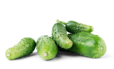 Cucumber isolated on white background