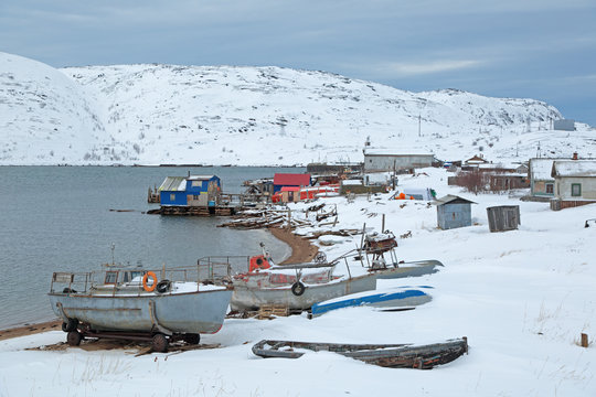 The Fishing Village Of Teriberka, Murmansk Oblast, Kola Peninsula, Russia