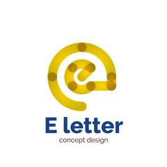Vector modern minimalistic letter concept logo