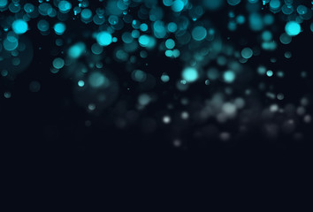 Christmas Background. Golden Holiday Abstract Glitter Defocused