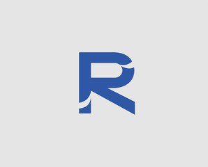 Letter r logo icon design template elements
