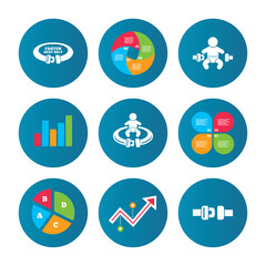 Fasten seat belt signs. Child safety in accident.