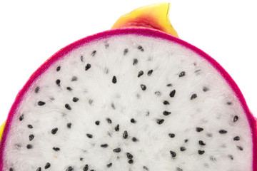 Dragon fruit isolated on white background