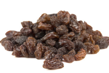 raisin isolated on white background.