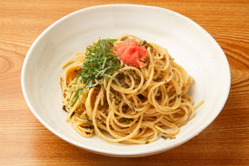 高菜と明太子のスパゲッティー