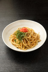 高菜と明太子のスパゲッティー
