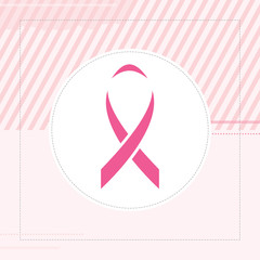 Breast cancer awareness month background. Pink ribbon campaign