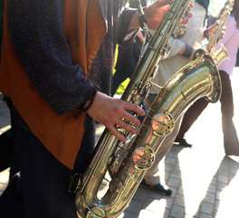 Performance of the brass band