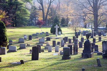 Old graveyard, Wilton, CT, USA
