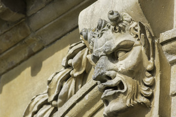 Pan gargoyle feature