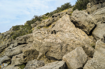 Mountain scenery on the trail Galitsina