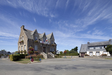 City Hall, town of Erdeven, departament of Morbihan, Brittany, France