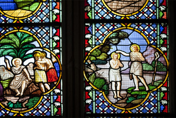 Stained Glass Window SaintCorentin Cathedral
