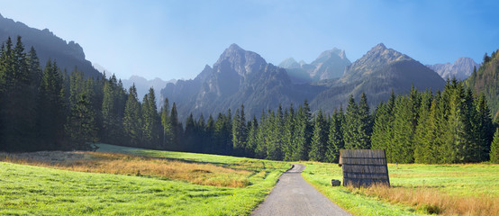High Tatras - panorama of Bielovodska valley - obrazy, fototapety, plakaty