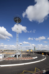 Exterior view of Orly Airport, Paris, France