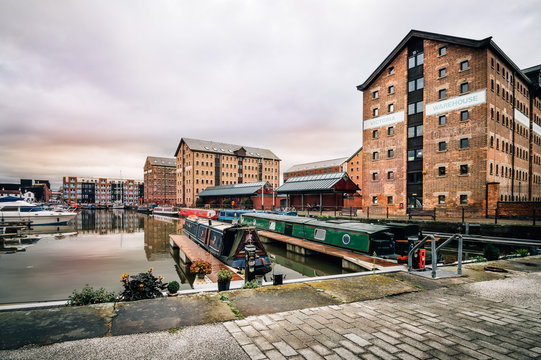 Gloucester Docks at sunset