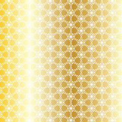 gold white interlocking snowflake pattern