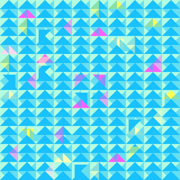  Seamless pattern with triangles