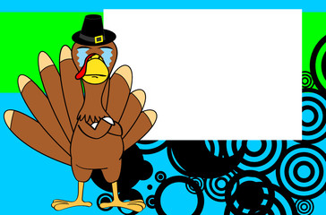 crying thanksgiving turkey cartoon expression background in vector format